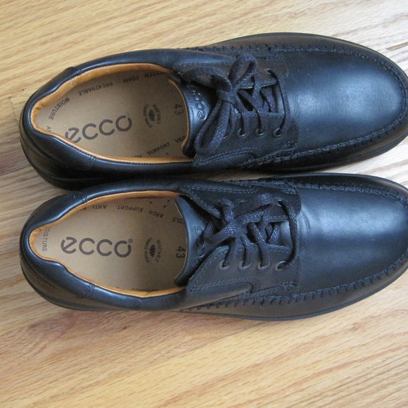 Ecco Seawalker NEW BLACK Leather Oxford Shoes Size EU 43(US 9-9.5) main image 11